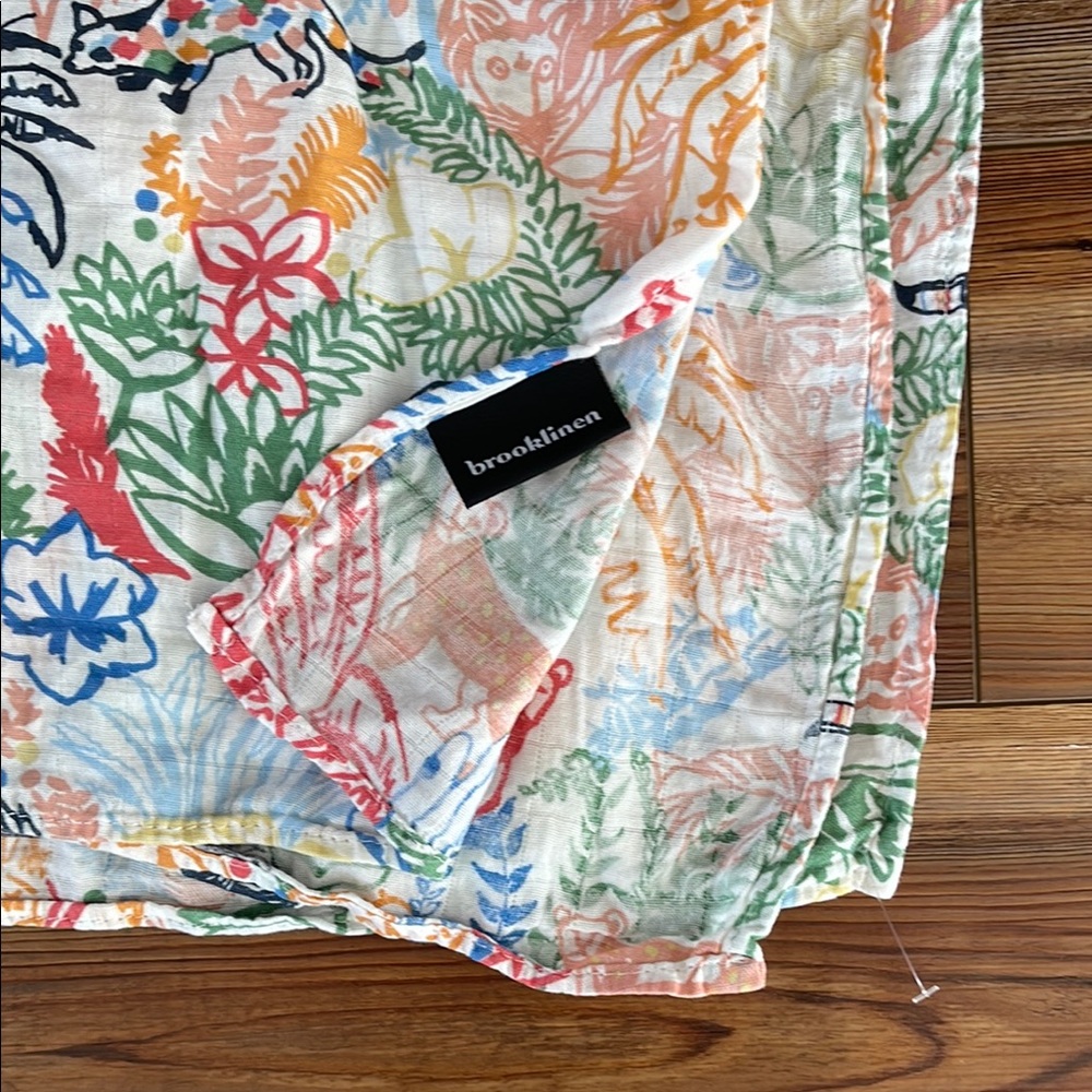 Brooklinen Kids Tropical Print Blanket - Multicolor 47x47”